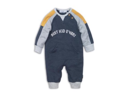 DIRKJE Set 1-dielny D-JUST BE COOL BEST KID EVER 50 Navy melee+grey melee+ochre