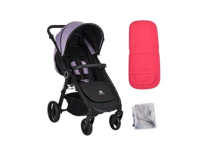 PETITEMARS PETITE&MARS Kočík Street Dusty Lilac s vložkou a pláštenkou