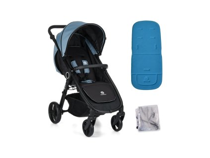 PETITEMARS PETITE&MARS Kočík Street Steel Blue s vložkou a pláštenkou