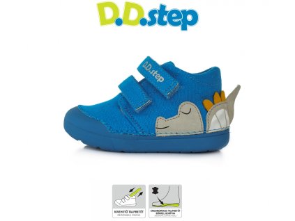 D.D.STEP plátené topánky 066 dino - bermuda blue
