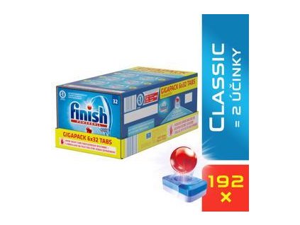 FINISH FINISH Classic GIGAPACK 192 ks - tablety do umývačky riadu