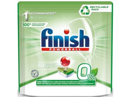 FINISH FINISH 0% tablety do umývačky riadu 40 ks