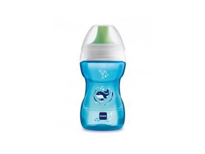 MAM MAM Hrnček na učenie Fun to drink cup Deep sea 270 ml, 8+ m modrý