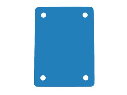 plavecky ponton 4 otvory blue
