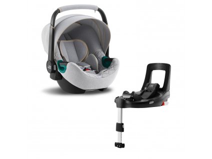 BRITAX Autosedačka Baby-Safe 3 i-Size Bundle Flex iSense, Nordic Grey