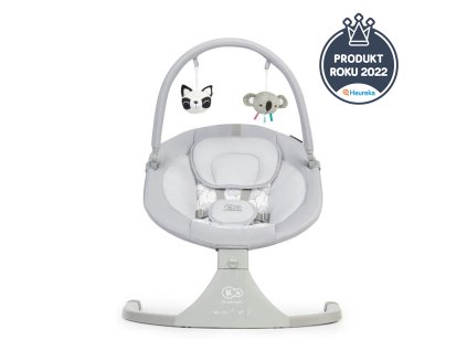 KINDERKRAFT KINDERKRAFT Lehátko pohupujúce s melódiou 2v1 Luli grey, do 9 kg