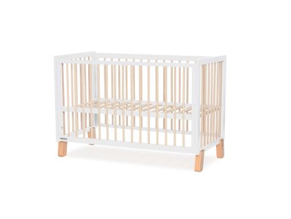 KINDERKRAFT KINDERKRAFT Postieľka drevená so zábranou Lunky White
