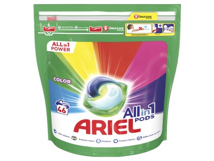 ARIEL ARIEL All-in-1 PODs Color Kapsuly gélové na pranie, 46 praí