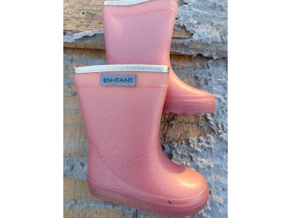 EN*FANT Termo čižmy s ovčím rúnom Thermo Boots Glitter - Mesa Rose