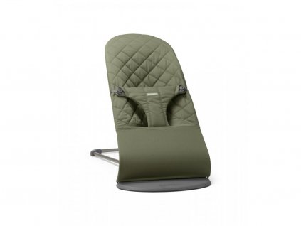 Babybjorn lehátko BLISS Dark green Woven tmavě šedá konstrukce