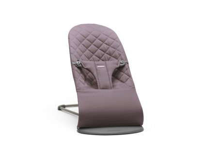 Babybjorn lehátko BLISS Dark purple cotton, tmavě šedá konstrukce