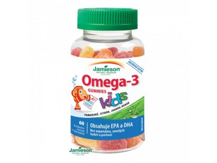 Jamieson Omega-3 Kids Gummies želatínové pastilky pre deti 60 pas.