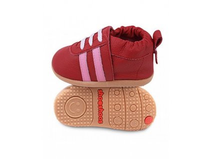 Shooshoos Red sport/ Pink stripes