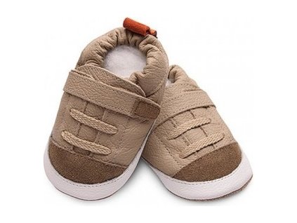 Shooshoos kožené capačky Sport beige/sand