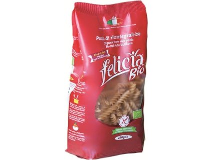 HEALTH LINK - FELICIA BIO Bezlepkové celozrnné ryžové cestoviny - FUSILLI - 250 gr.