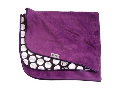 Pinkie Deka nielen do kočíka - violet dots