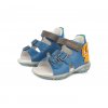 D.D.STEP kožené sandále Berumuda blue Levík