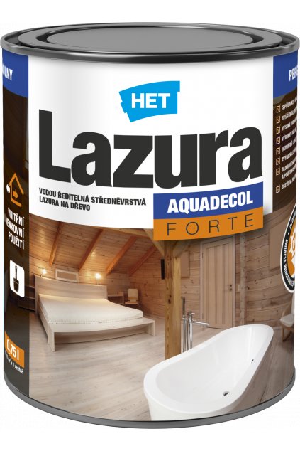 Aquadecol LAZURA FORTE 0,75 l nové logo