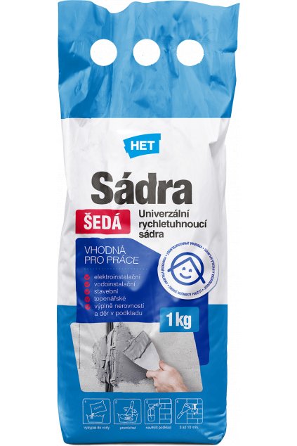 Sádra šedá 1kg nové logo