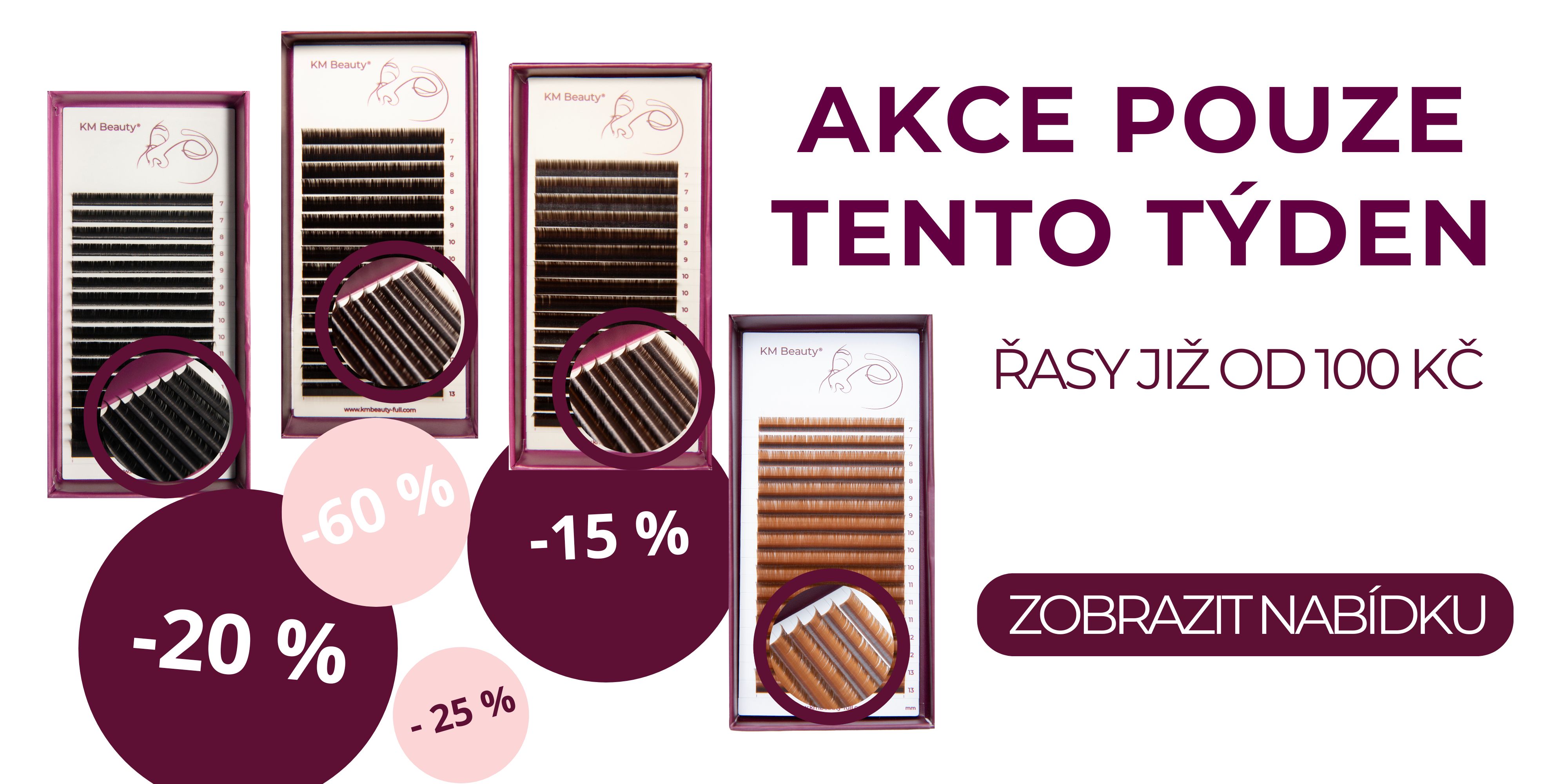 Řasy KM Beauty akce