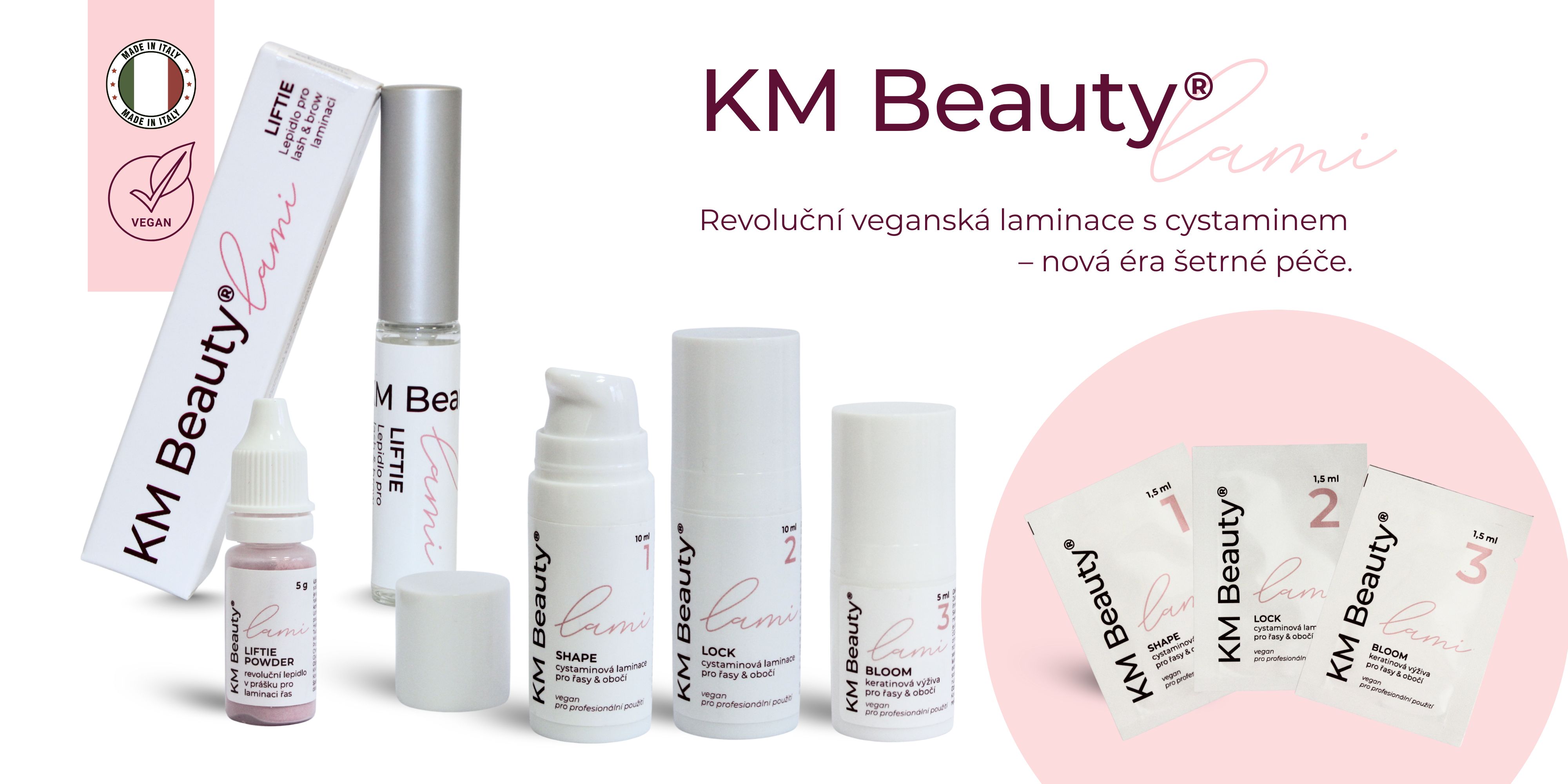 Laminace řas a obočí KM Beauty Lami