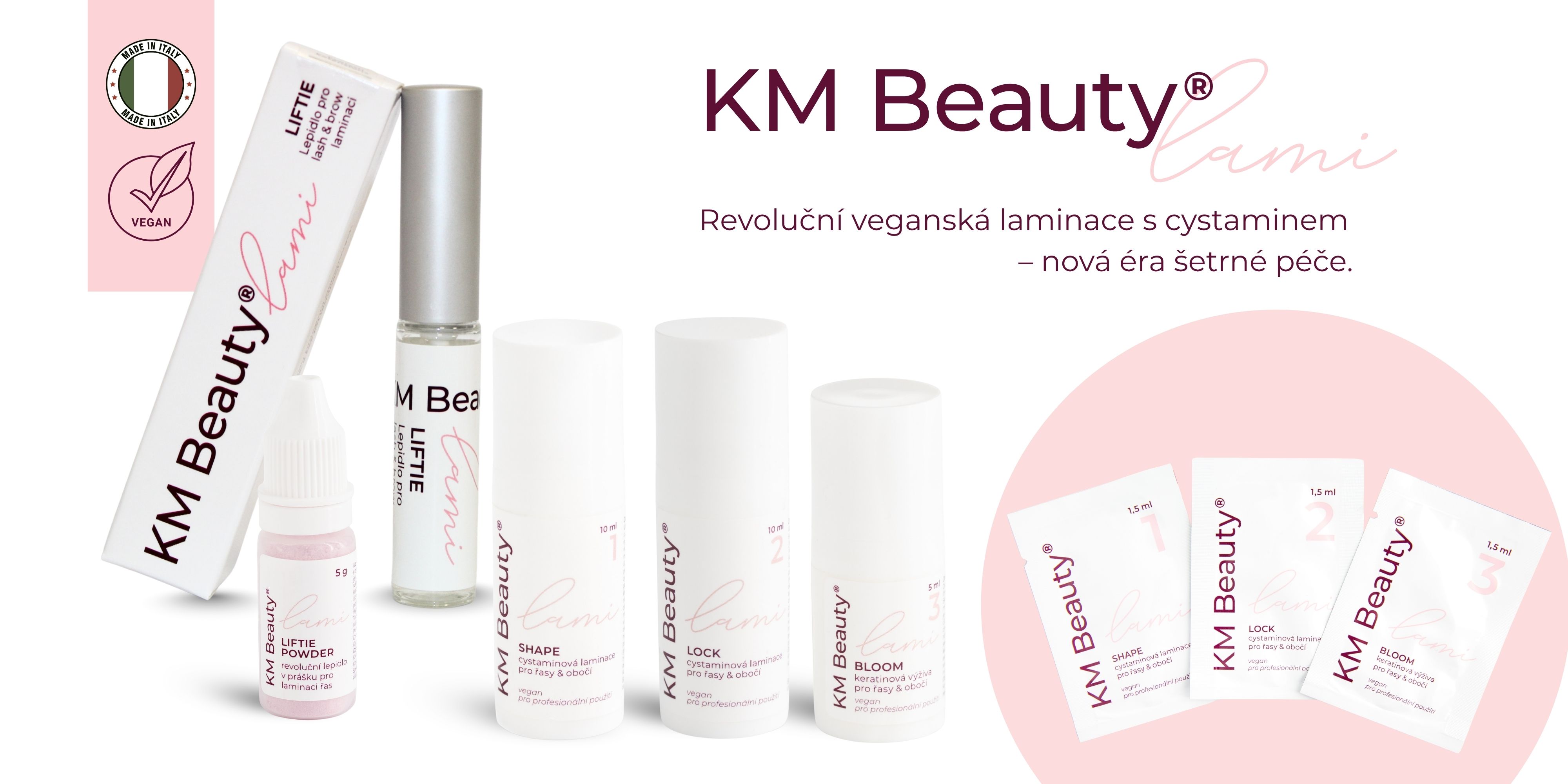 Laminace řas a obočí KM Beauty Lami