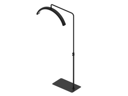 Lampa half moon černá