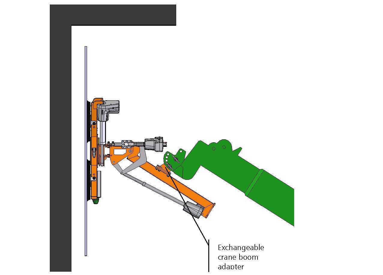 380kg těžké sklo skrz rám (video)