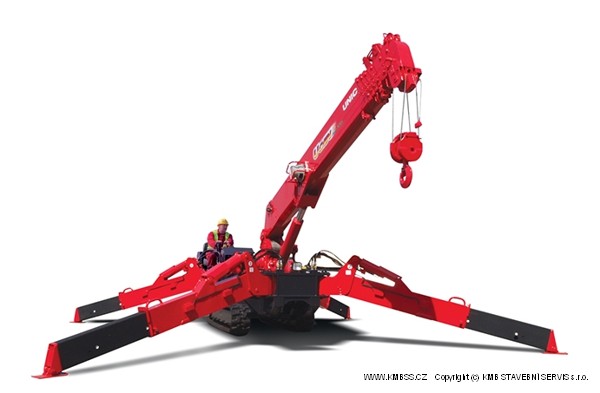 Nový minijeřáb 547 v akci