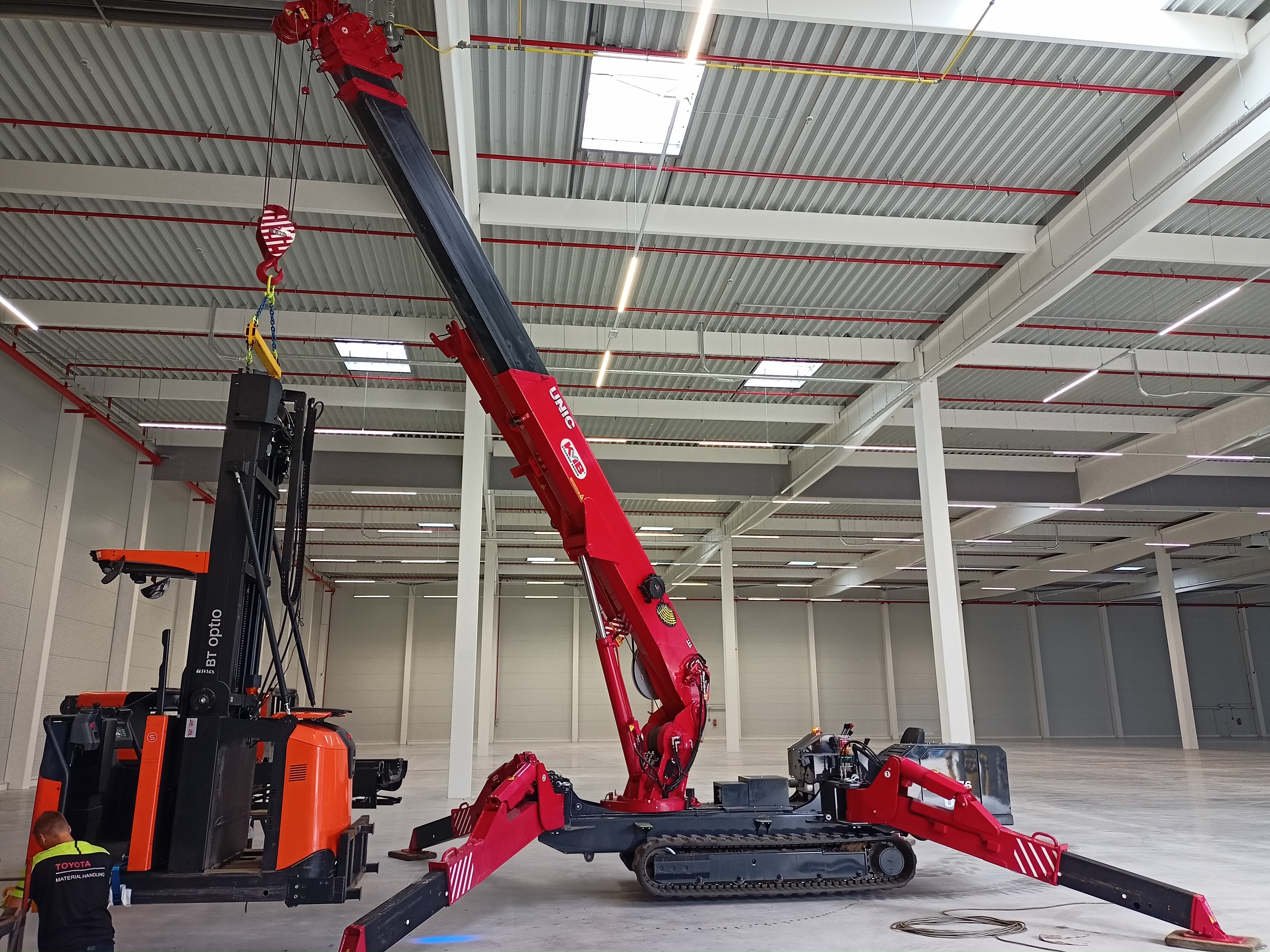 Dodržování bezpečného pracovního zatížení jeřábů