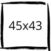45x43