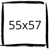 55x57