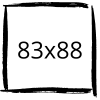 83x88