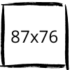 87x76