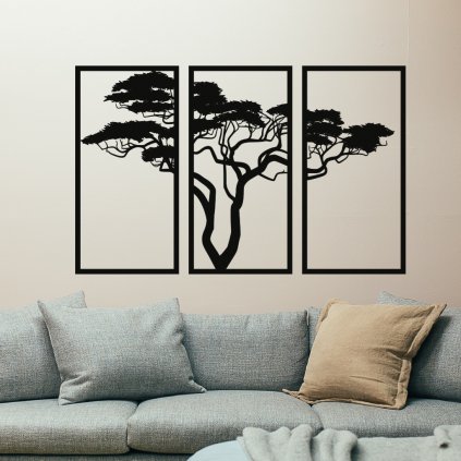 Drevený strom života na stenu - Bonsaj