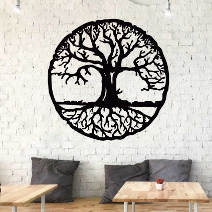 Drevená dekorácia na stenu strom života - Sila
