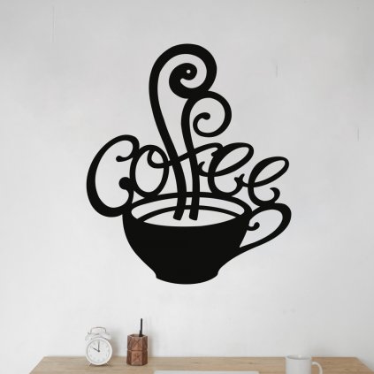 Drevená dekorácia na stenu - Kaffe