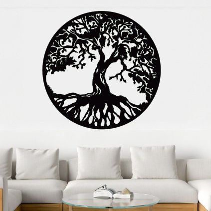Drevená dekorácia na stenu strom života - Pohoda