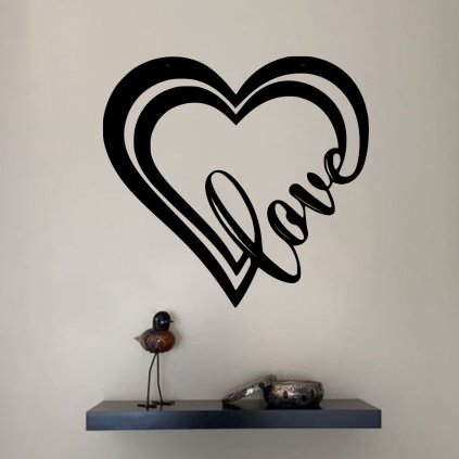 Drevené obraz na stenu - Srdce