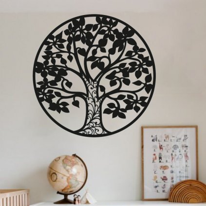 Drevená dekorácia na stenu strom života - Doff 2