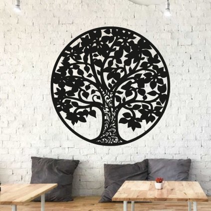 Drevená dekorácia na stenu strom života - Doff 3