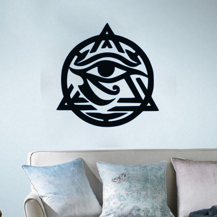 Drevená dekorácia na stenu - Iluminati