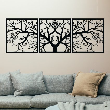 Drevená dekorácia na stenu strom života - Oure