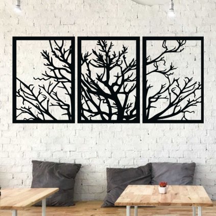 Drevená dekorácia na stenu strom života - Sila