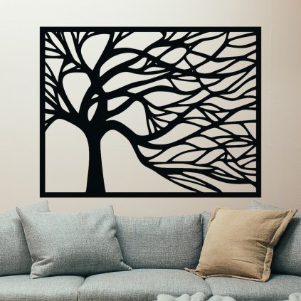 Drevená dekorácia na stenu strom života - Perm