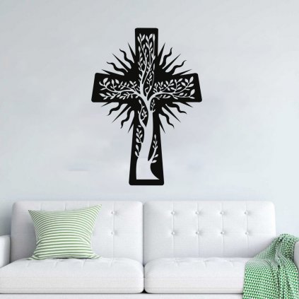 Drevený obraz na stenu  - Kríž