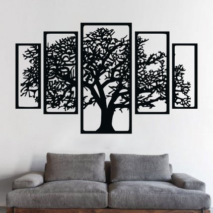 Drevená dekorácia na stenu strom života - Astry