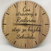 Drevené hodiny na stenu - Čas s rodinou