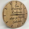 Drevené hodiny na stenu - Čas s rodinou