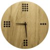 Moderné drevené hodiny na stenu - Minimal Dice